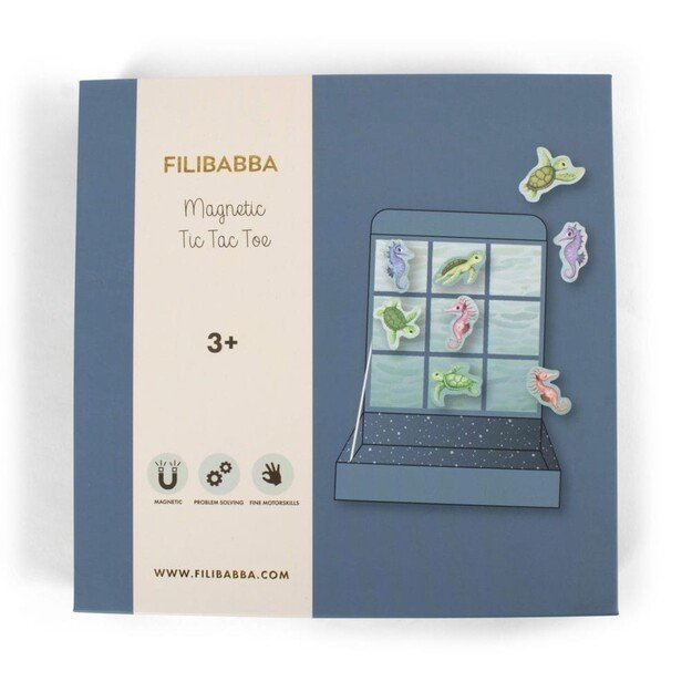 Filibabba - Magnetic 'Tic Tac Toe' - Sea friends - (FI-03090)