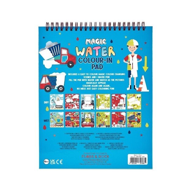 FLOSS & ROCK - Construction Easel Watercard and Pen - (44P6438)