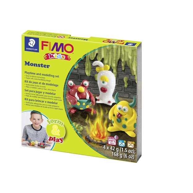 FIMO - Kids Form & Play Set - Monsters (8034 11 LZ)