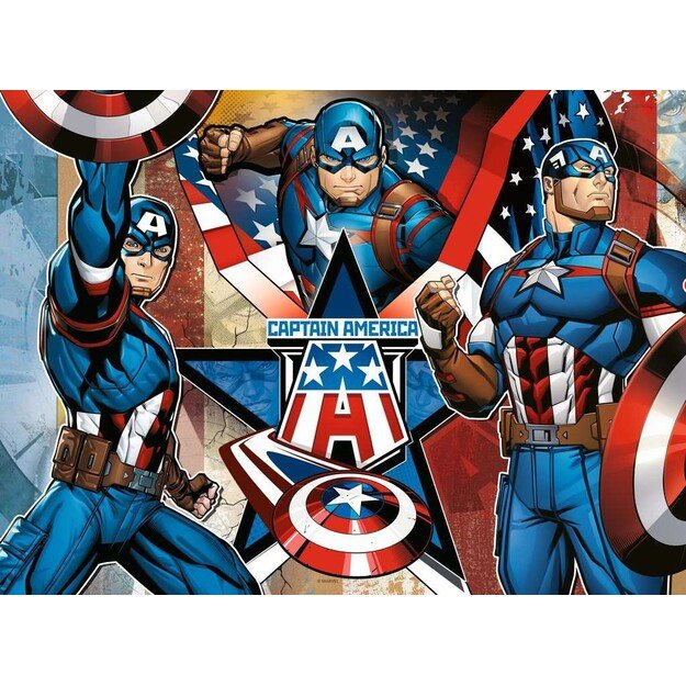 Ravensburger - Puzzle Marvel Captain America 100p