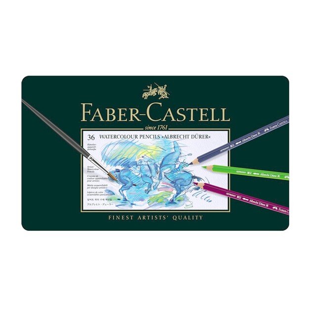 Faber-Castell - Albrecht Dürer Watercolour pencils - Tinbox of 36 (117536)