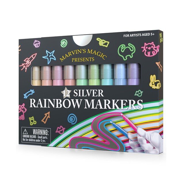 Marvins Magic - Silver Rainbow Markers - (MMART002)