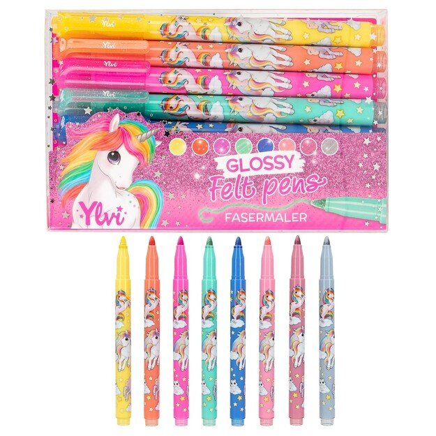 Ylvi - Glossy Felt Pen Set ( 0412094 )