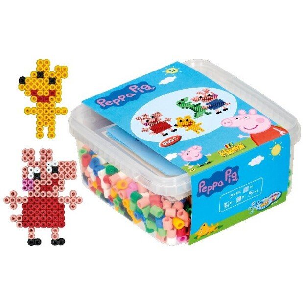 Hama  - Maxi  Beads - Peppa Pig beads and pin plate in bucket (8750)