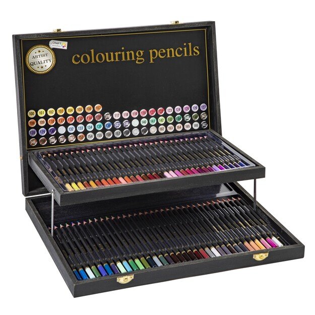 Craft Sensations - Colouring pencils, 68 pcs in wooden box (CR0472)