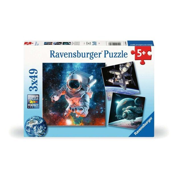 Ravensburger - Puzzle Space Adventure 3x49p