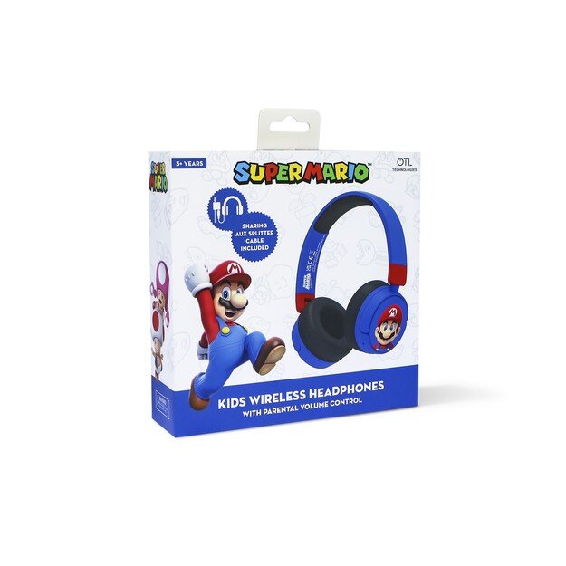 OTL - Super Mario Blue Kids Wireless Headphones