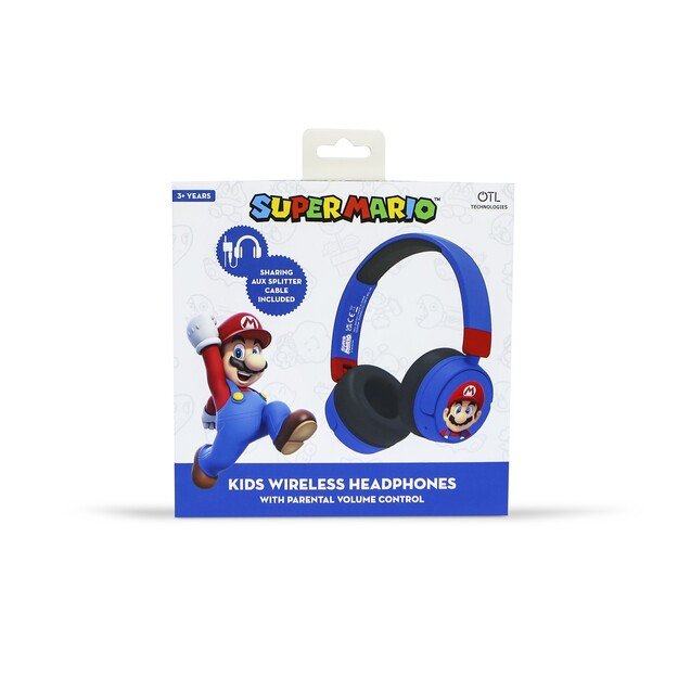 OTL - Super Mario Blue Kids Wireless Headphones