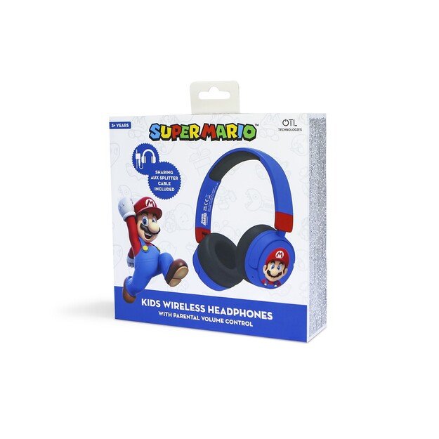 OTL - Super Mario Blue Kids Wireless Headphones