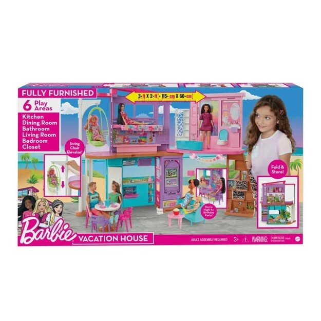 Barbie - Vacation House Playset (HCD50)