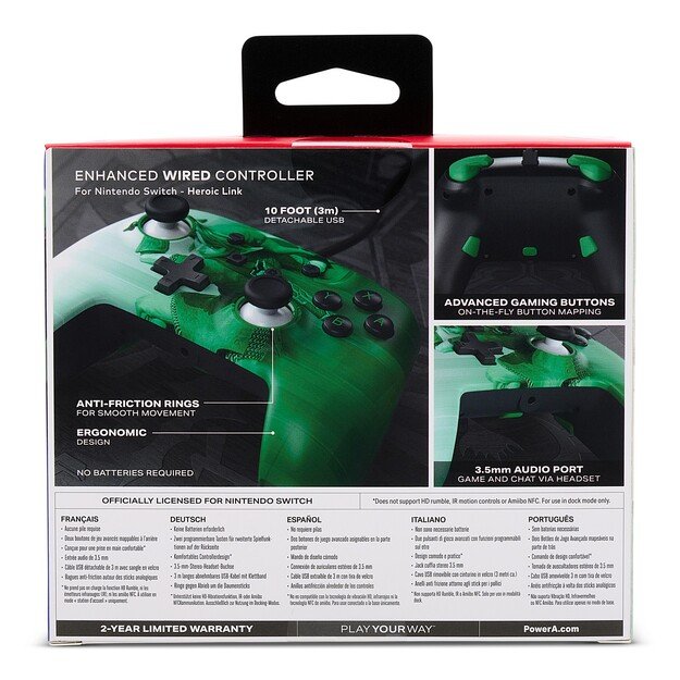 PowerA Enhanced Wired Controller - Nintendo Switch - Heroic Link