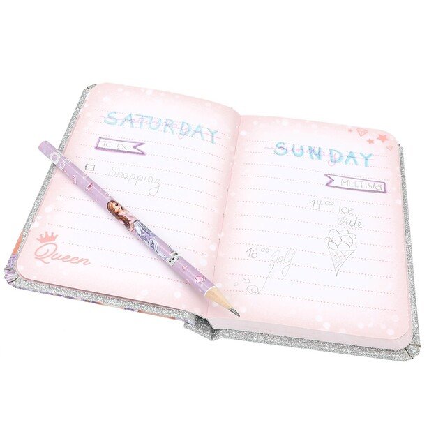 TOPModel - Notebook With Pencil GLITTER QUEEN ( 0412645 )