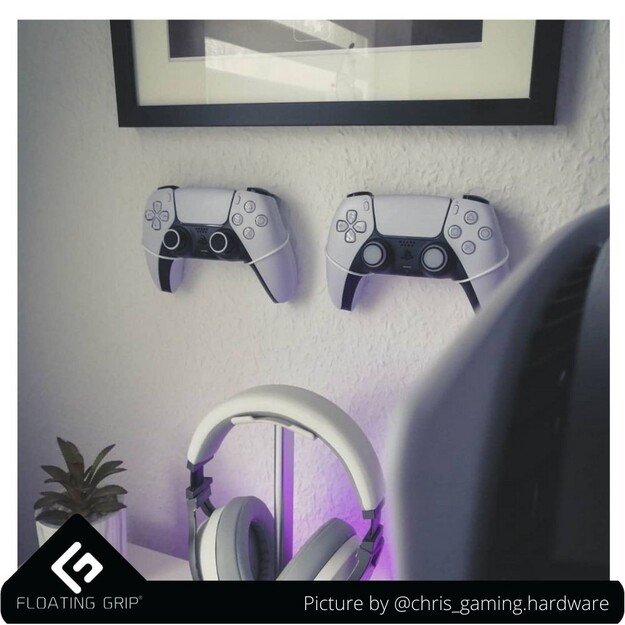 Floating Grips Playstation Controller Wall Mount