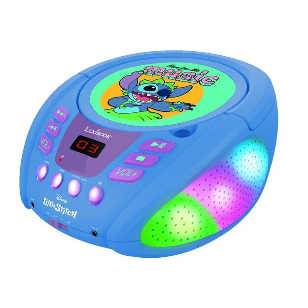 Lexibook - Stitch Bluetooth® CD Player with Lights (RCD109D)