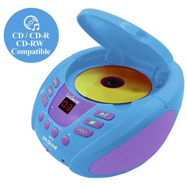 Lexibook - Stitch Bluetooth® CD Player with Lights (RCD109D)