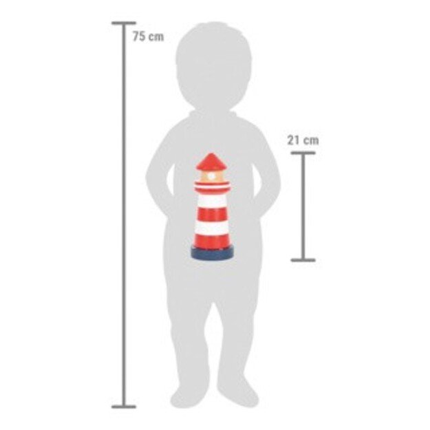 Small Foot - Stacking Tower Lighthouse Big Ocean (I-SF12454)