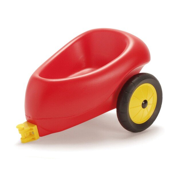 Dantoy - Trailer with rubberwheels - Red (3336)