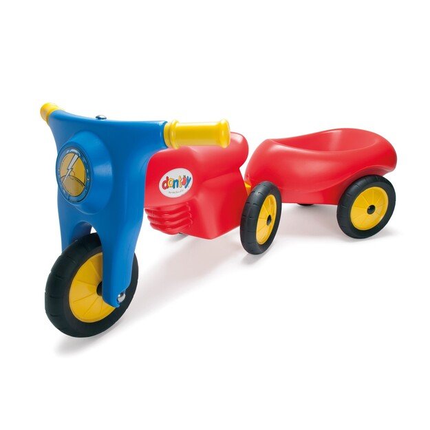 Dantoy - Trailer with rubberwheels - Red (3336)