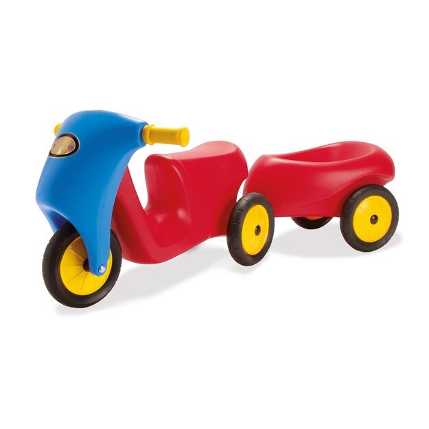 Dantoy - Trailer with rubberwheels - Red (3336)