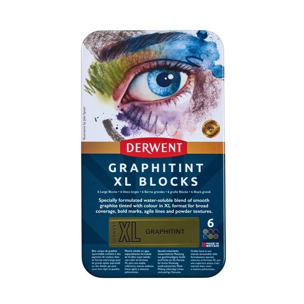 Derwent - Graphitint Xl Blocks Tin Of 6 (601055)