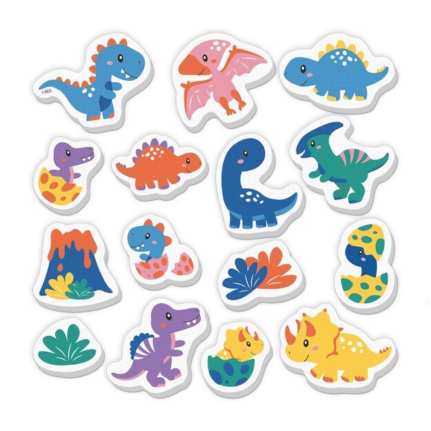 SES Creative - Bath Time - Foam Dinosaurs - (S13214)