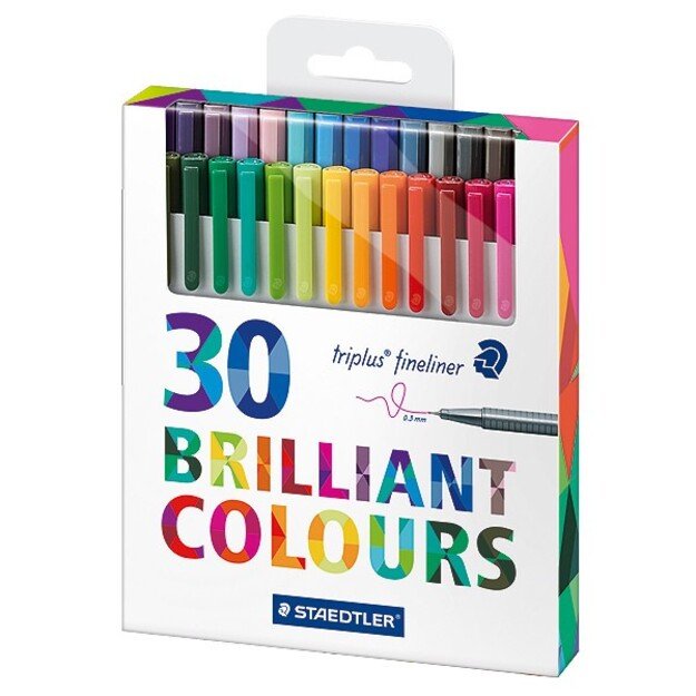 Staedtler - Triplus Fineliner, 30 pcs (334 C30P)