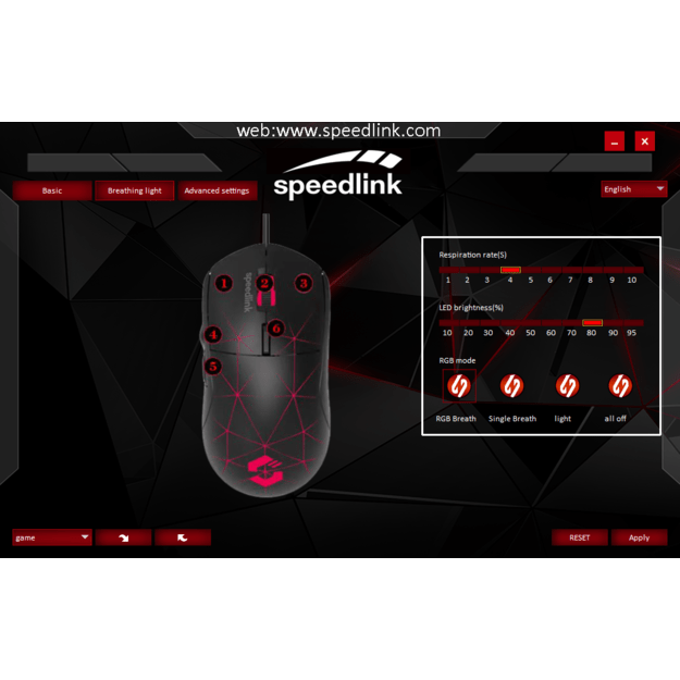 Speedlink - Corax Gaming Mouse - Black