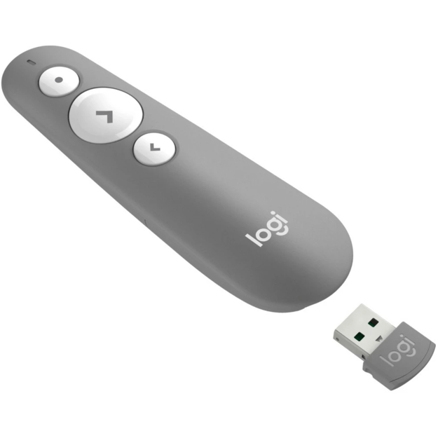 Logitech - R500 Laser Presentation Remote, Mid Grey