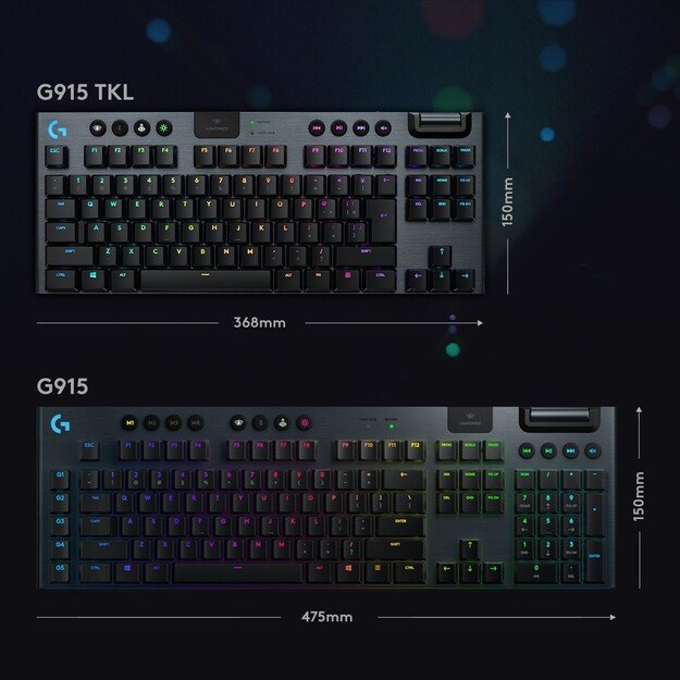 Logitech - G915 TKL Tactile Gaming Keyboard