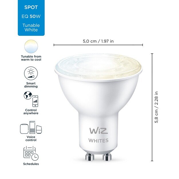 WiZ - Spot GU10 Tunable white - Smart Home