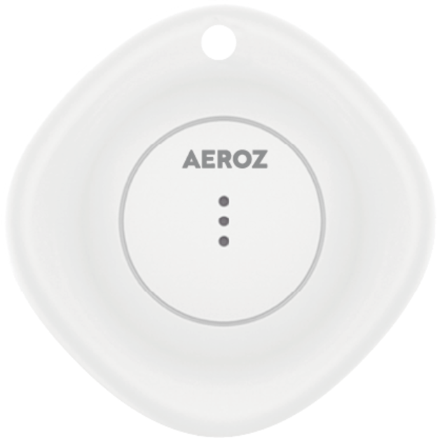 AEROZ - TAG-1000  White - Key finder for use with iPhone - Works with Apple Find My app