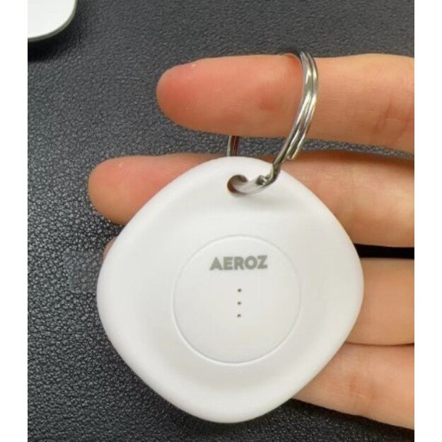 AEROZ - TAG-1000  White - Key finder for use with iPhone - Works with Apple Find My app
