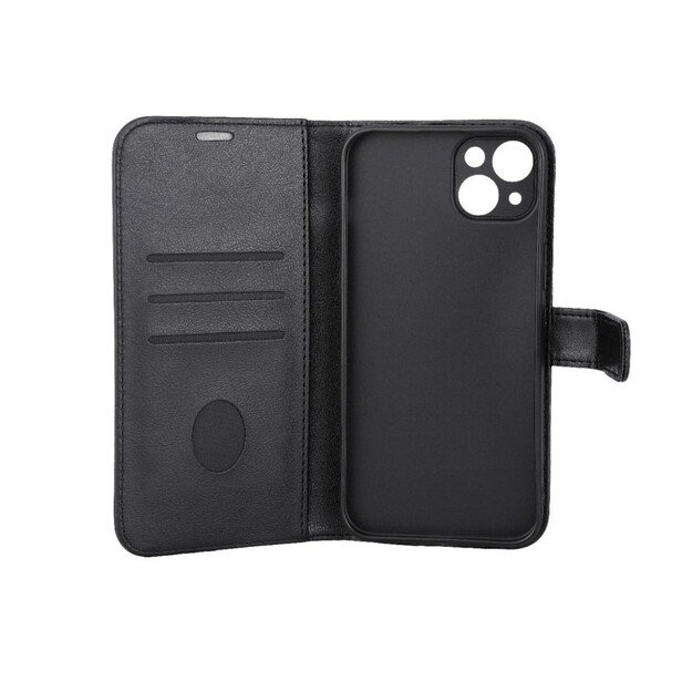 RadiCover - Radiation Protection Wallet Vegan Leather iPhone 15 PLUS Flipcover Black PU