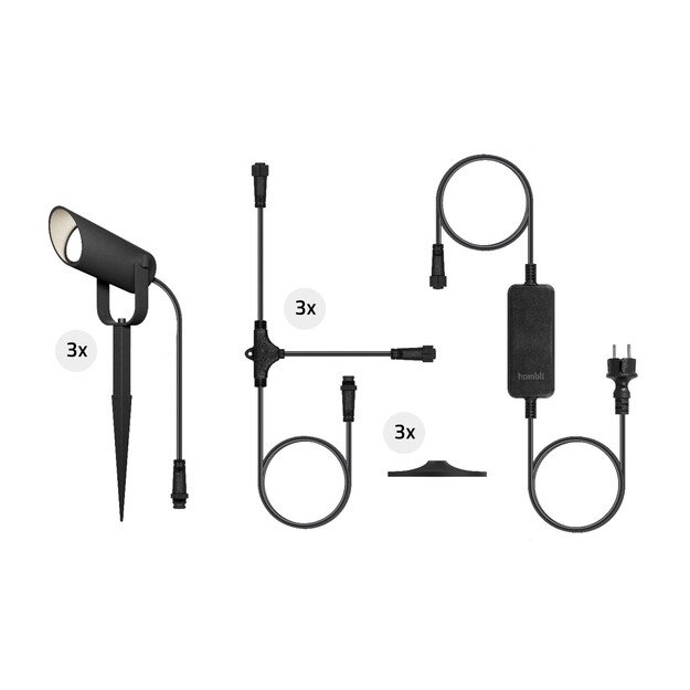 Hombli - Outdoor Smart Spot Light - Kit (3 pcs)