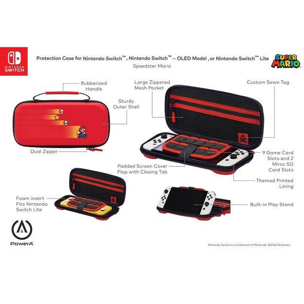 PowerA Protection Case for Nintendo Switch - Speedster Mario /Nintendo Switch