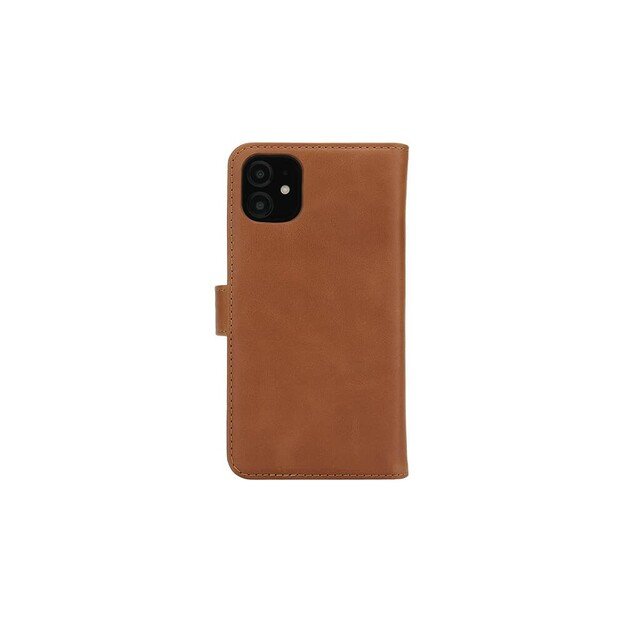 RadiCover - Radiationprotected Mobilewallet Leather iPhone 12 Mini Exclusive 2in1 Magnetcover - Brown