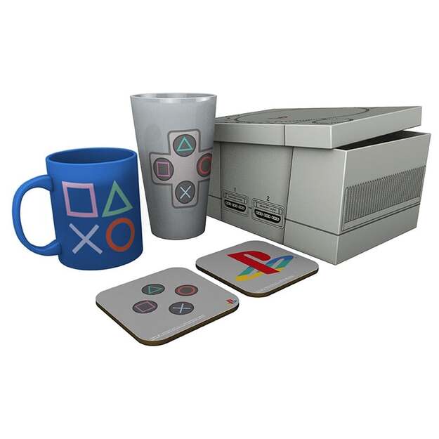 PLAYSTATION - Box Glass XXL + Mug + 2 Coasters 