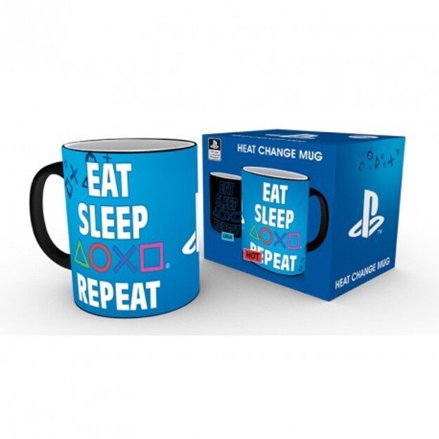 PLAYSTATION - Mug Heat Change - 320 ml - Eat Sleep Repeat