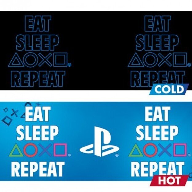 PLAYSTATION - Mug Heat Change - 320 ml - Eat Sleep Repeat