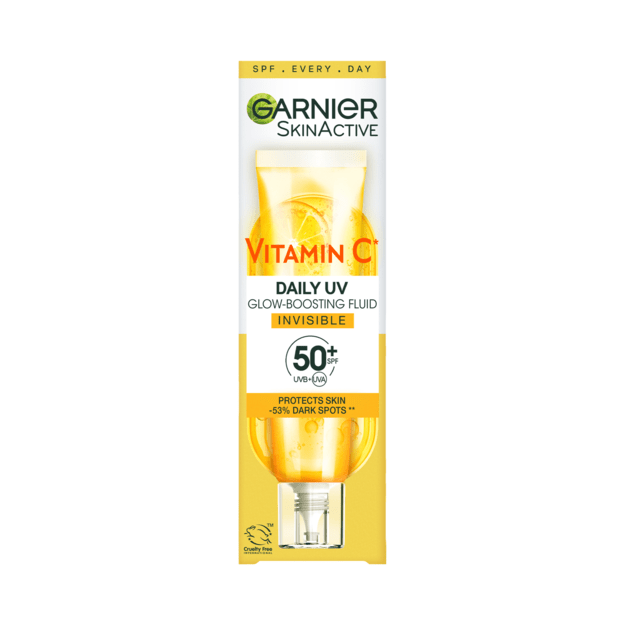 Garnier - SkinActive Vitamin C Invisible UV Fluid for Dull Skin - 40 ml