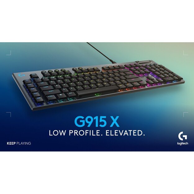 Logitech - G915 X Low-Profle Wired Gaming Keyboard