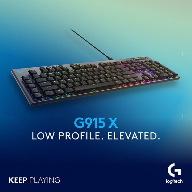 Logitech - G915 X Low-Profle Wired Gaming Keyboard