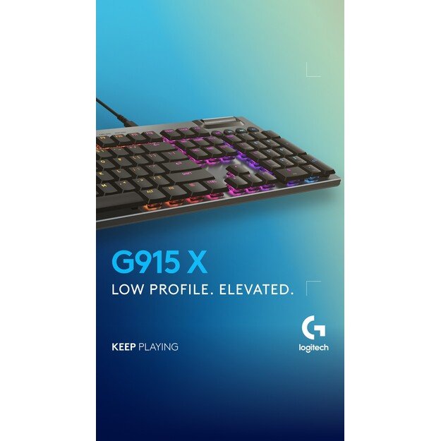 Logitech - G915 X Low-Profle Wired Gaming Keyboard