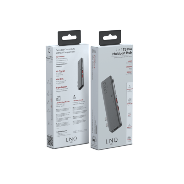 LINQ - 7in2 PRO USB-C Macbook® TB Multiport Hub