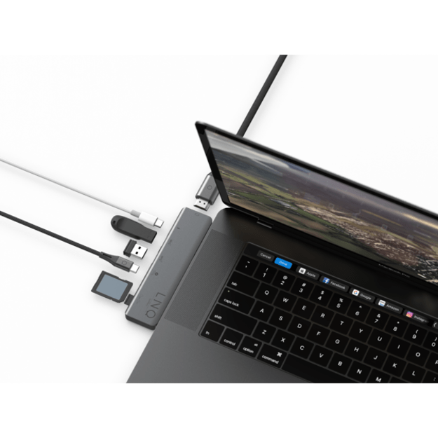 LINQ - 7in2 PRO USB-C Macbook® TB Multiport Hub