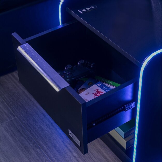 Xrocker Electra Bedside - Black With Black Led