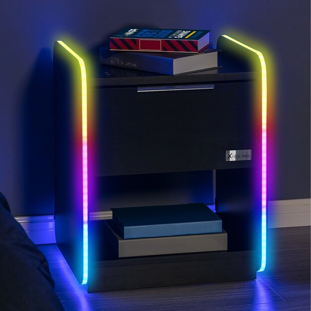 Xrocker Electra Bedside - Black With Black Led