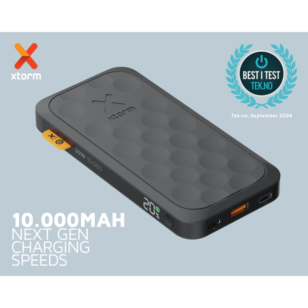 Xtorm - Power Bank USB-C PD 20W 10.000mAh 2xUSB-C Black