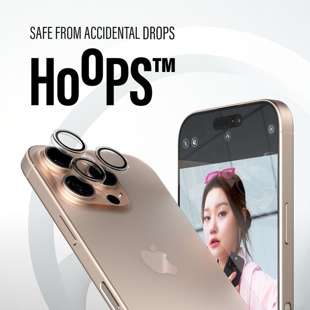 PanzerGlass - Hoops Lens Protector - iPhone 16 Pro/iPhone 16 Pro Max - Transparrent