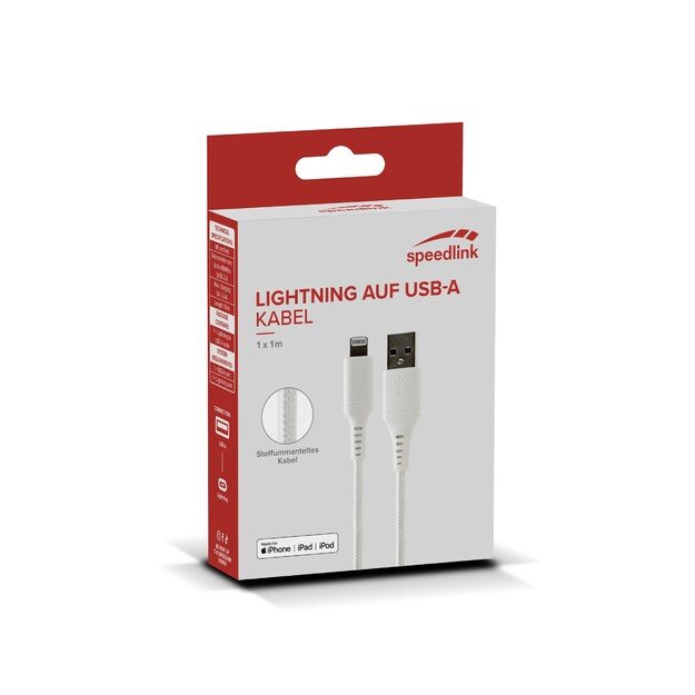 Speedlink - USB-A to Lightning Cable, white